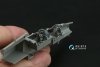 Quinta Studio QD+72248 Mirage 2000D 3D-Printed & coloured Interior on decal paper (Dream Model) (with 3D-printed resin part) 1/72